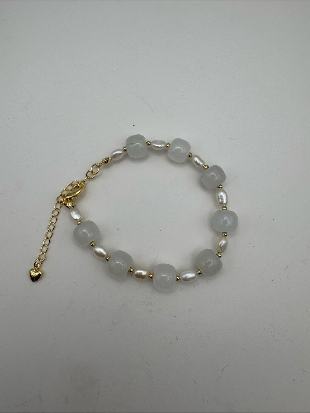 Clear Quartz And Freshwater Pearl Bracelet