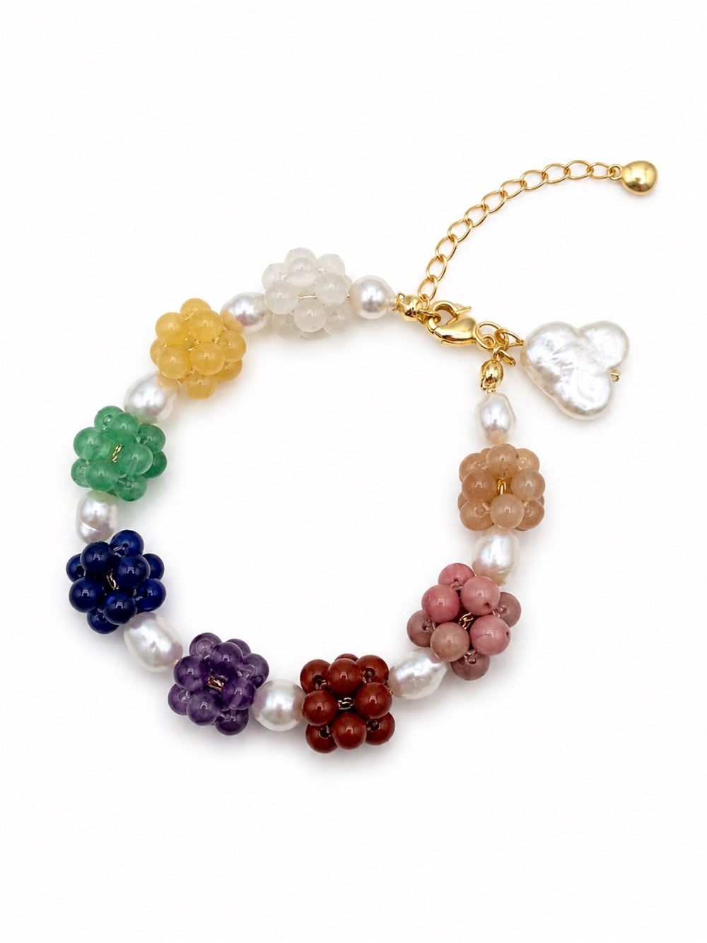 Freshwater Pearl Multi-Gemstone Bracelet