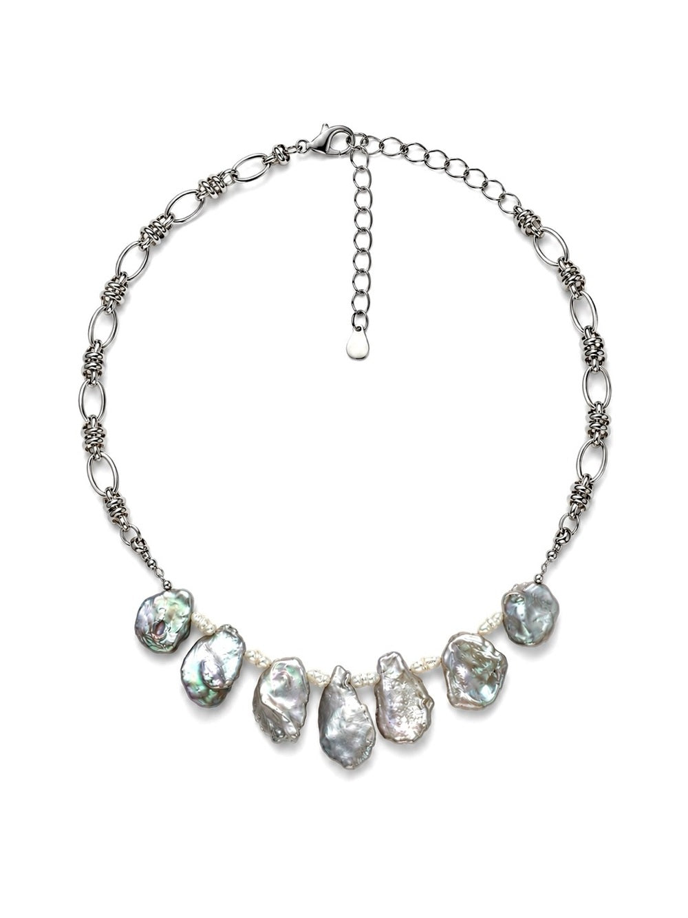 Silver Tide Pool Treasure Necklace