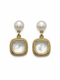 Luxe Pearl Frame Earrings