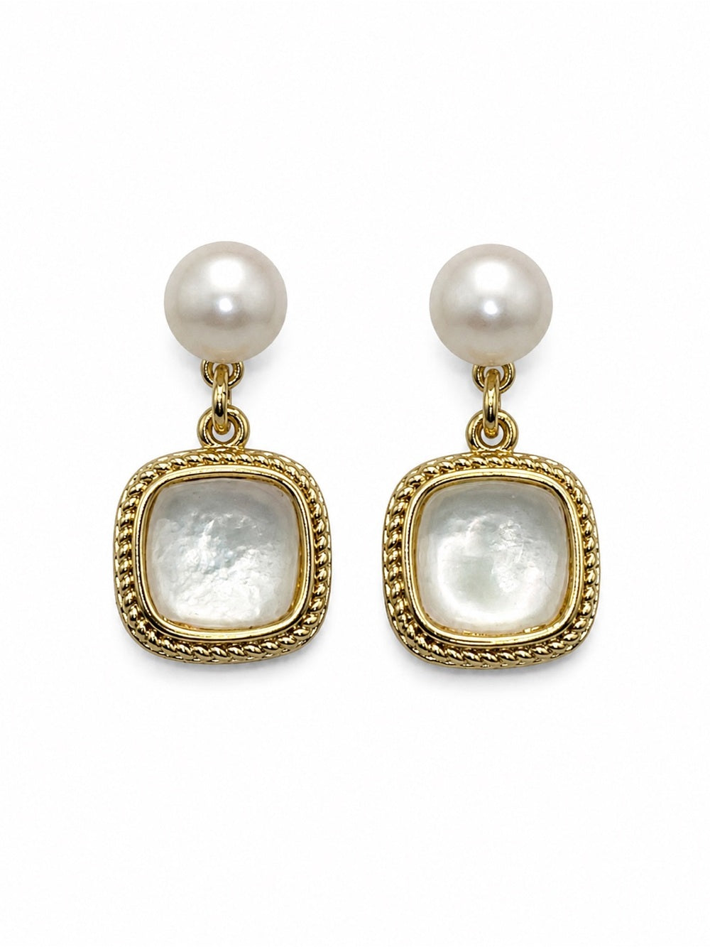 Luxe Pearl Frame Earrings