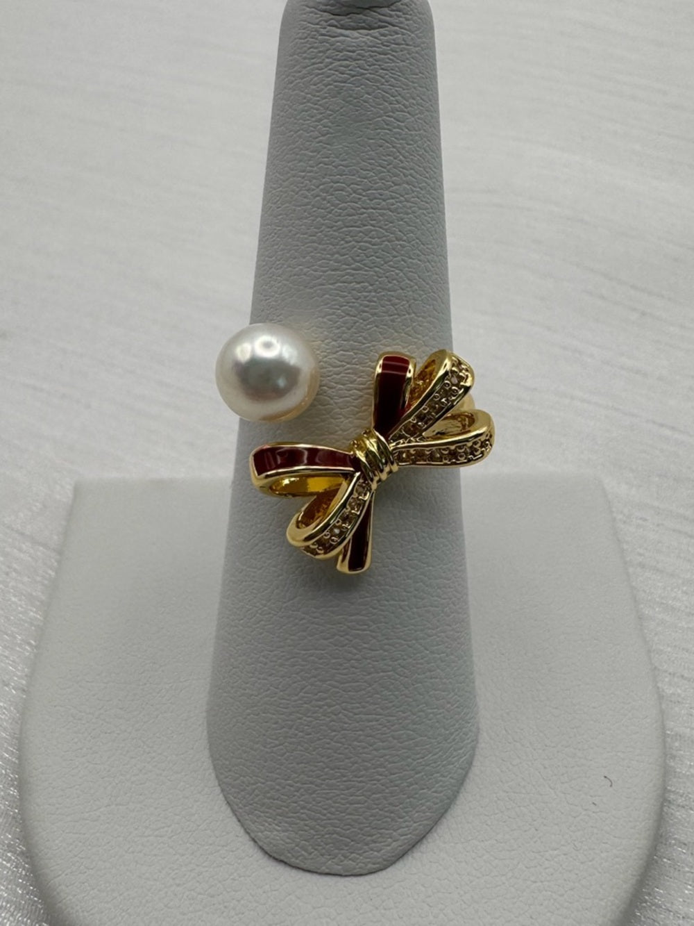 Freshwater Pearl Bow Ring