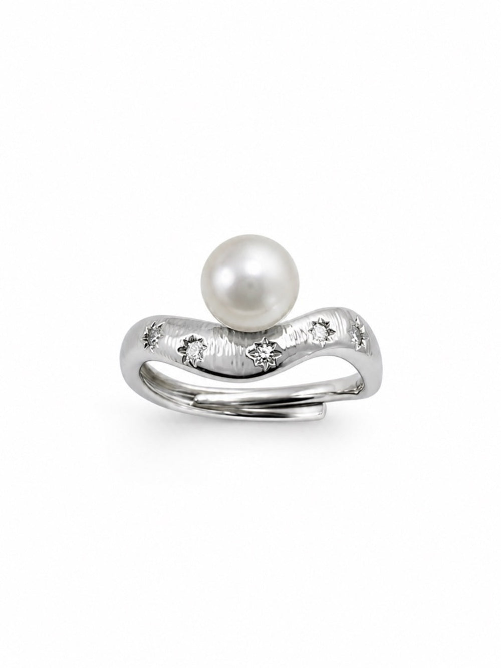 Floating Freshwater Pearl Star Ring