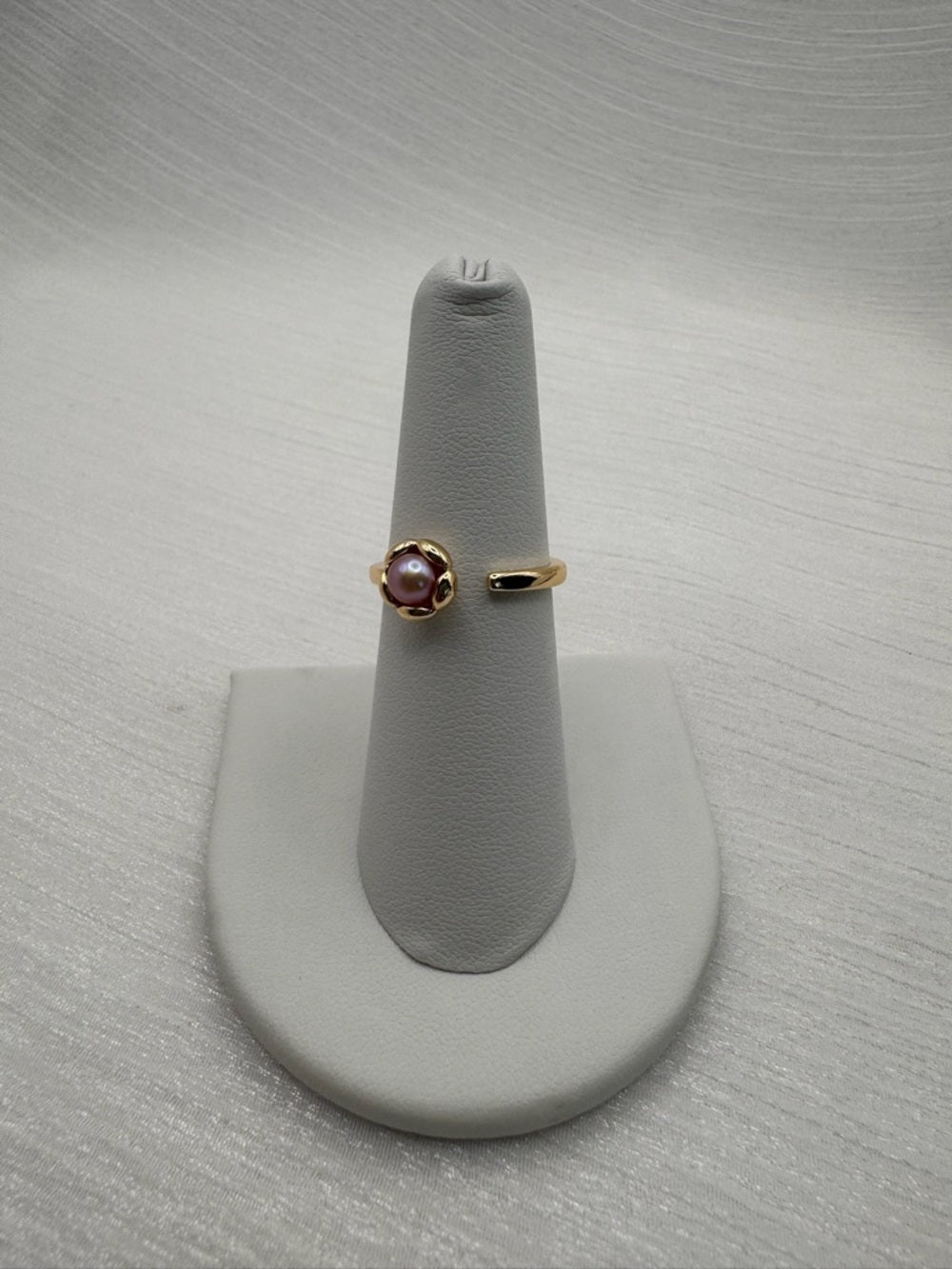 Freshwater Pearl Pink Flower Ring
