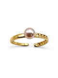 Blush Freshwater Pearl Woven Ring