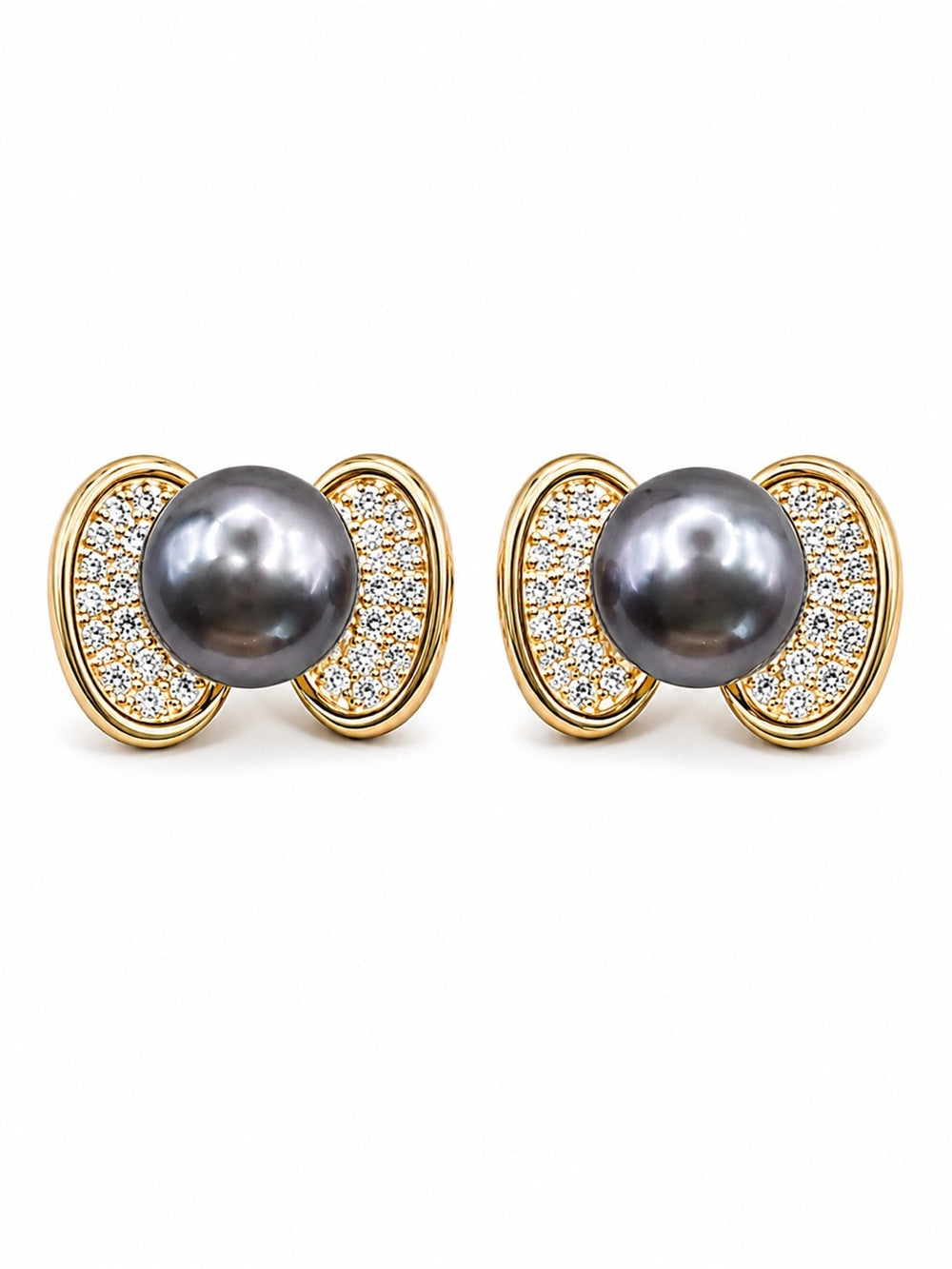 Freshwater Pearl Wing Stud Earrings
