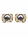 Freshwater Pearl Wing Stud Earrings
