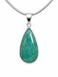 Amazonite Teardrop Sterling Silver Pendant