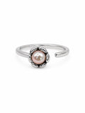 Blush Freshwater Pearl Flower Ring