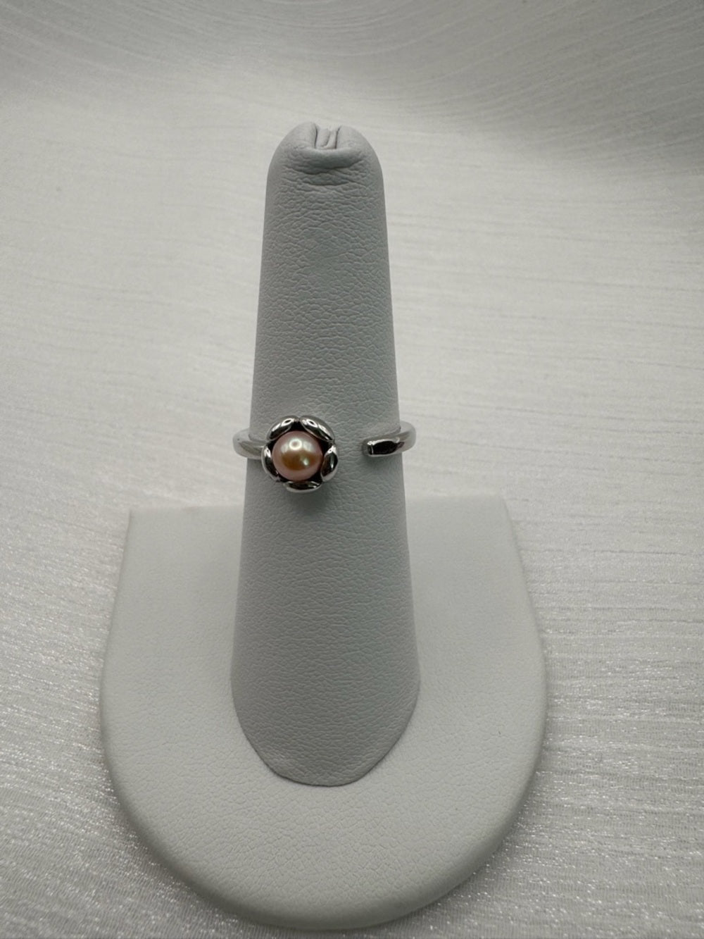Blush Freshwater Pearl Flower Ring