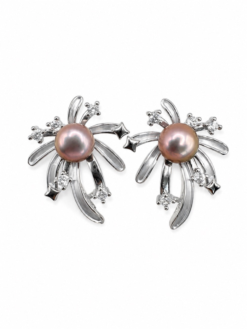 Pink Pearl Firework Studs
