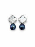 Luna Clover Pearl Earrings
