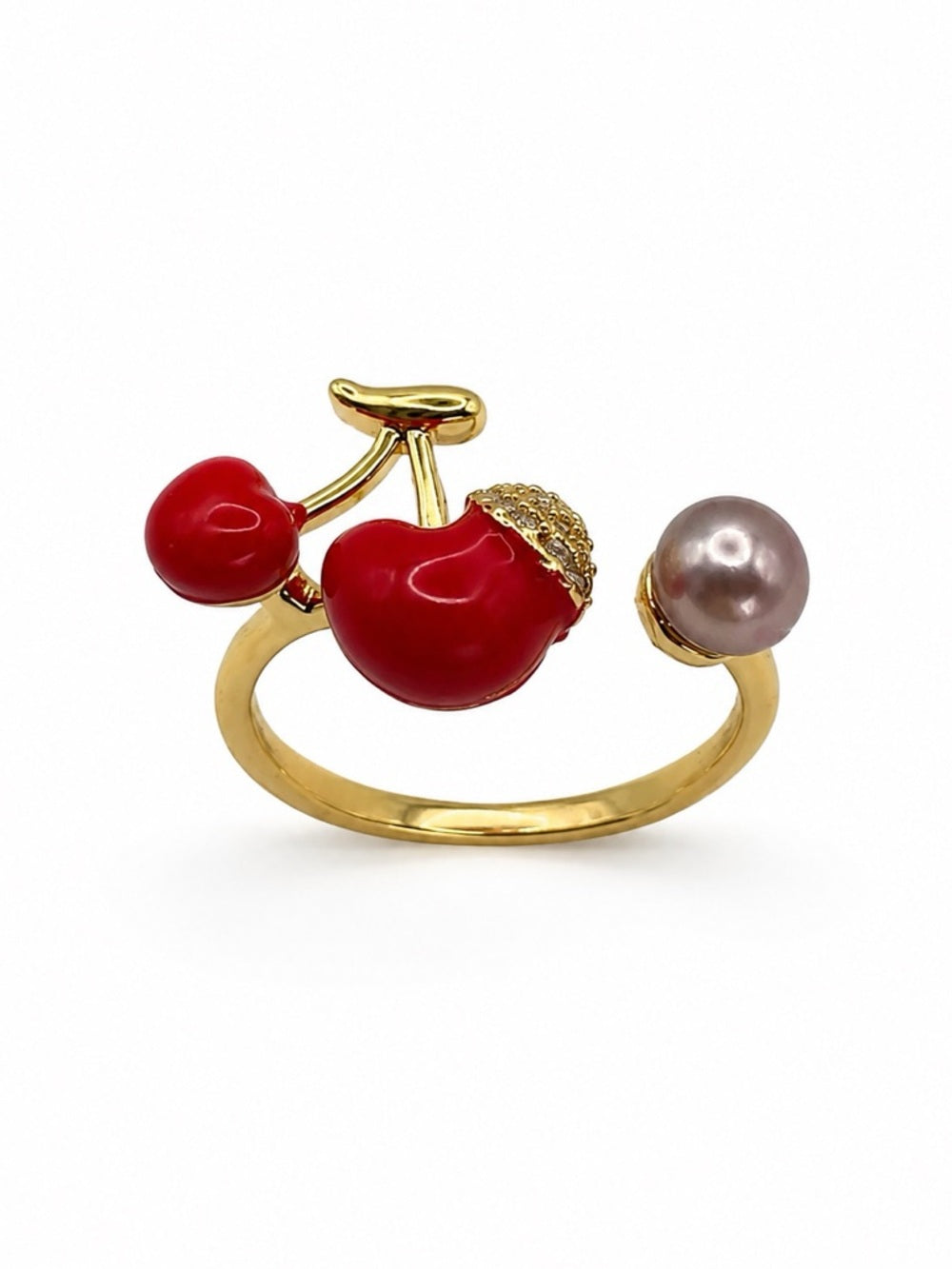 Freshwater Pearl Cherry Ring