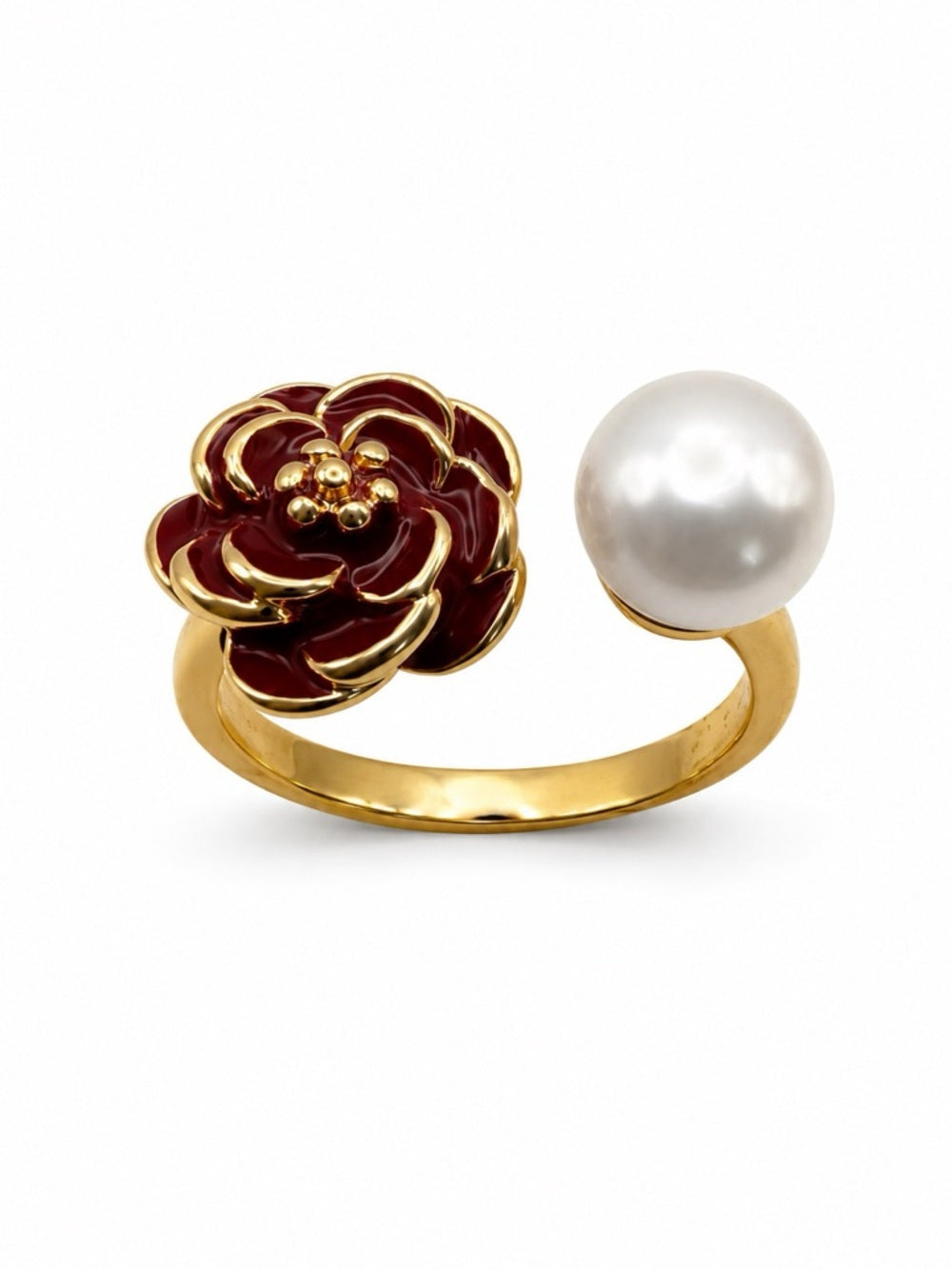Freshwater Pearl Rose Ring