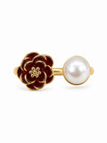Freshwater Pearl Rose Ring