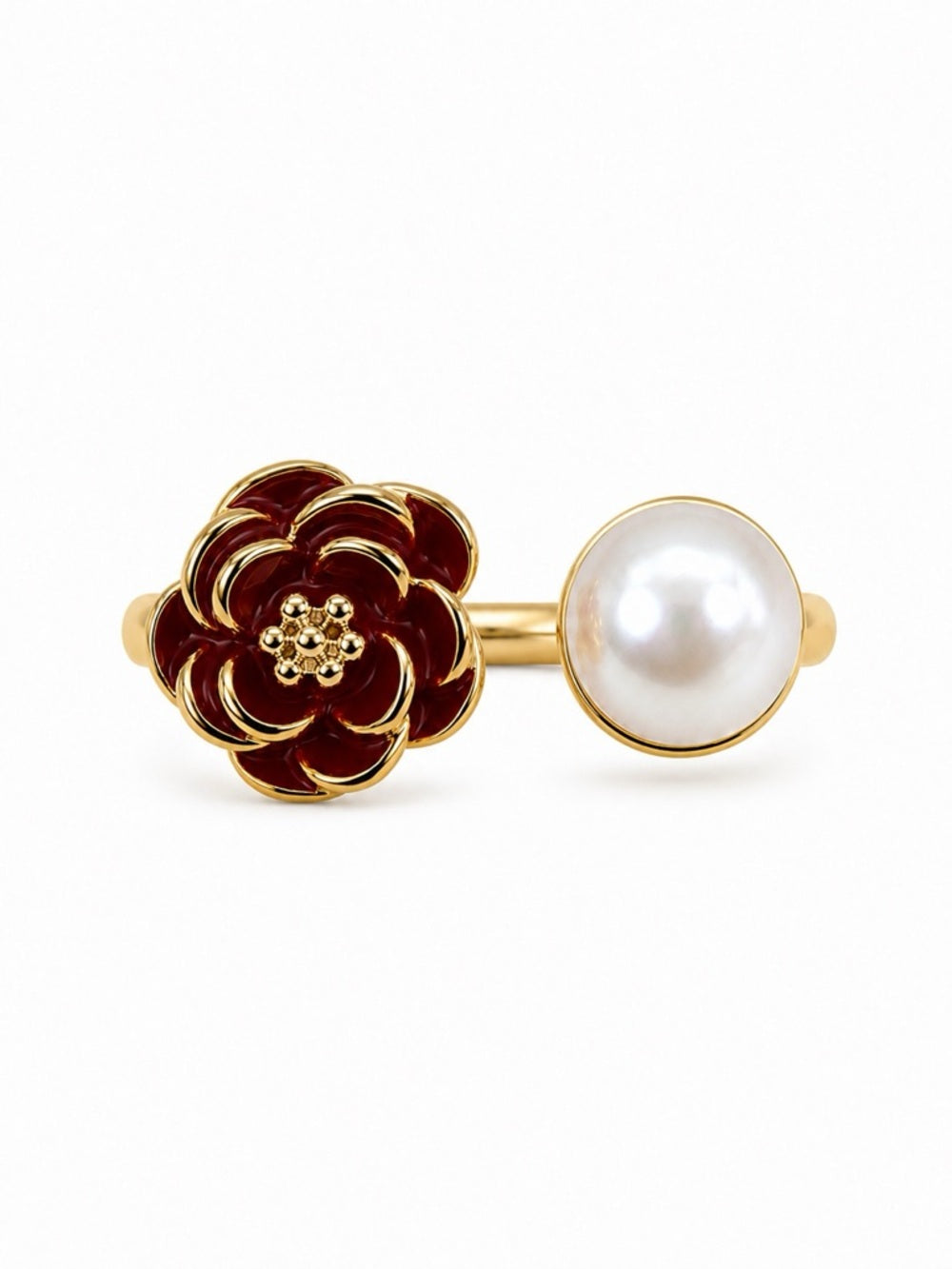 Freshwater Pearl Rose Ring