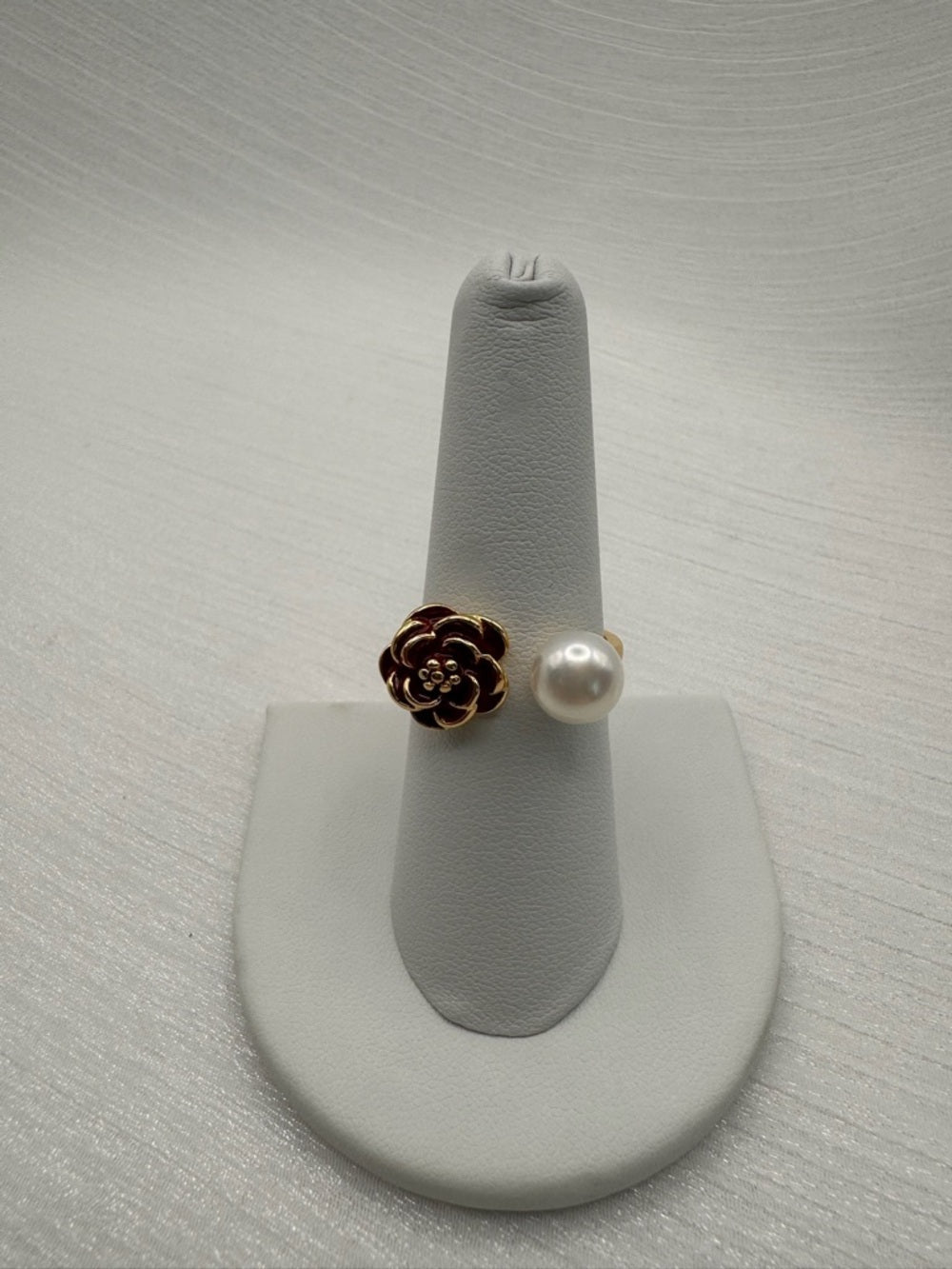 Freshwater Pearl Rose Ring