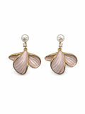 Blush Petal Pearl Earrings