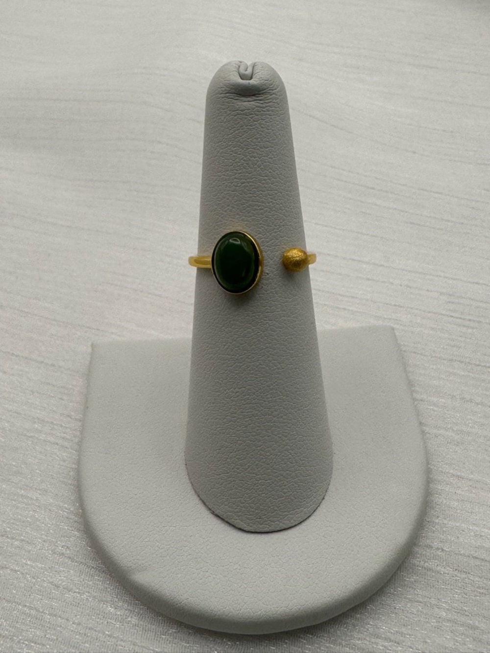 Jade Open Oval Ring (S925)