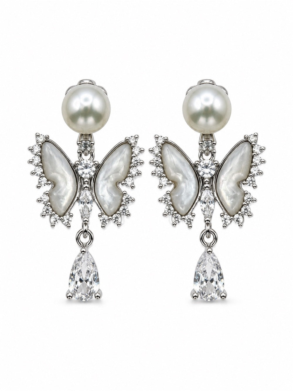 Petal Bow Pearl Drops