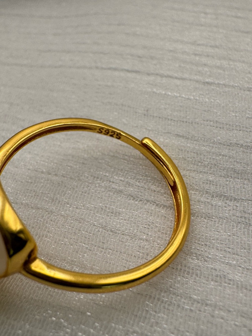 Jade Clover Ring (S925)