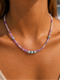 Amethyst Freshwater Pearl Necklace Style #20A