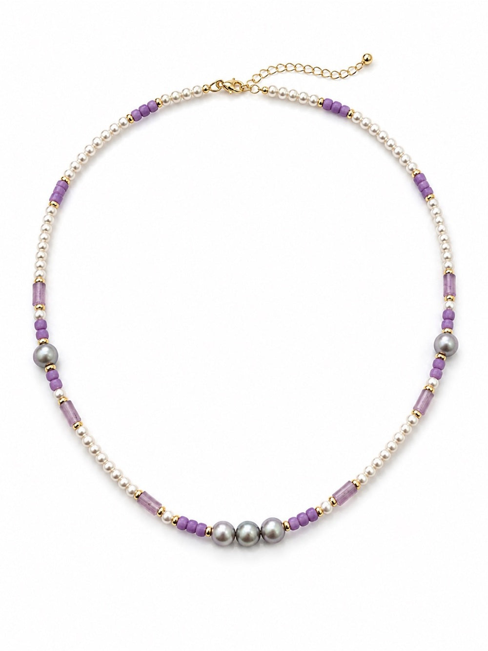 Amethyst Freshwater Pearl Necklace Style #20A