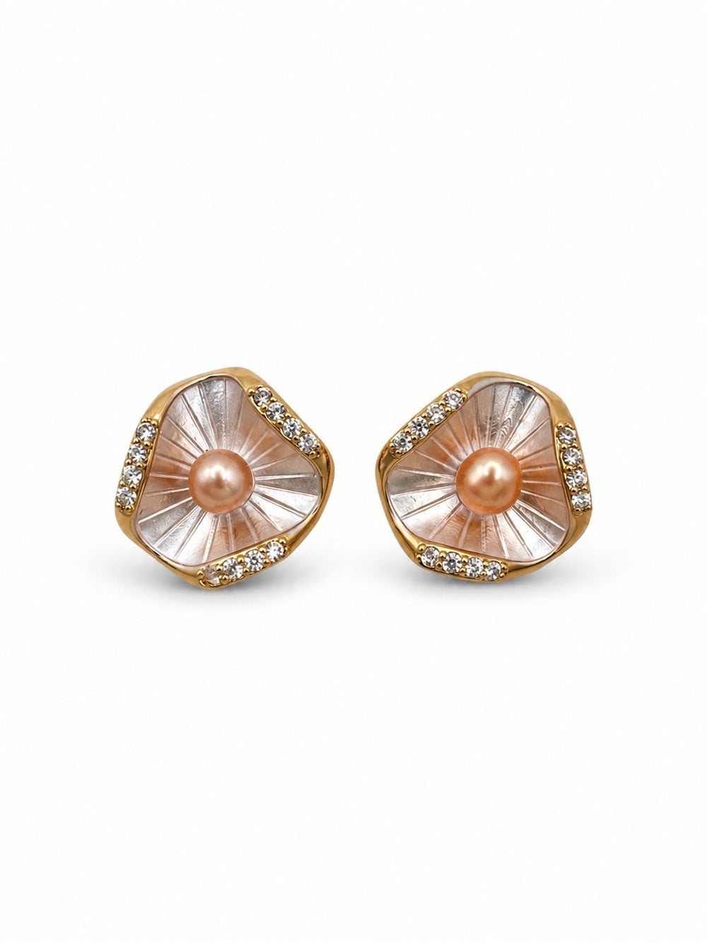 Champagne Seashell Earrings