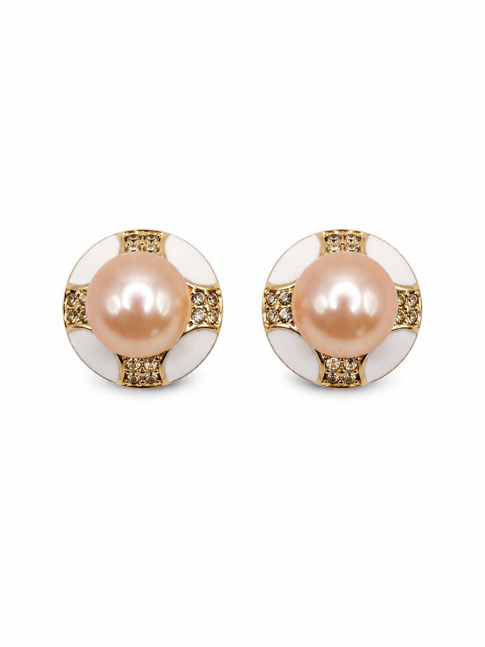 Elevated Pink Freshwater Pearl Earrings