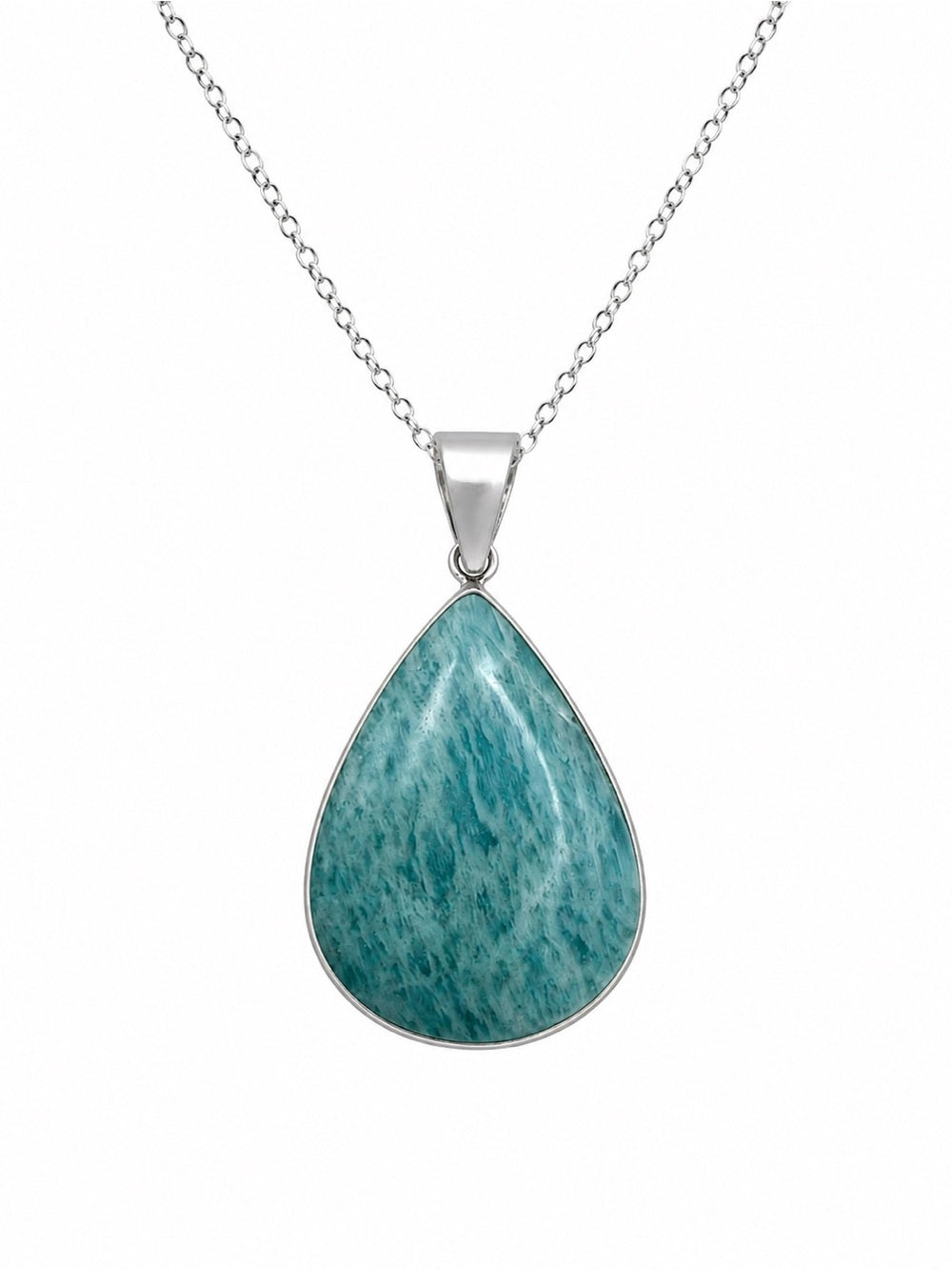 Amazonite Teardrop S925 Pendant