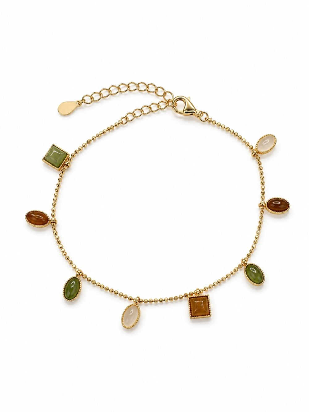#B2 Aurelia Jade Charm Bracelet (S925)