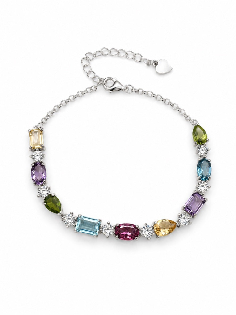 #B4 Mixed Gemstone Bracelet (S925)