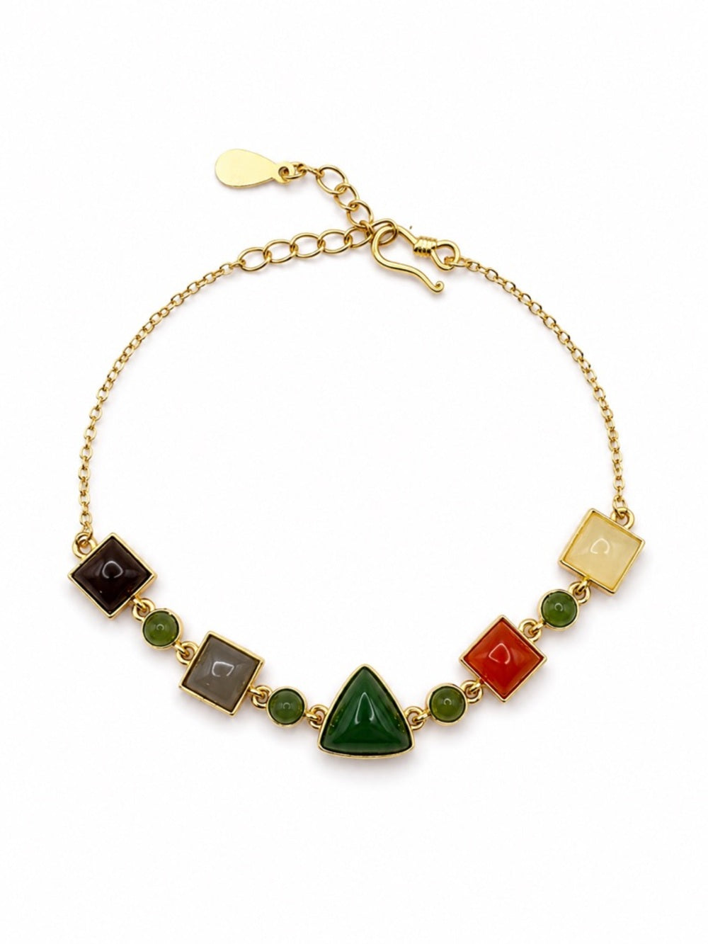 #B13 Gaia Jade Gemstone Bracelet (S925)