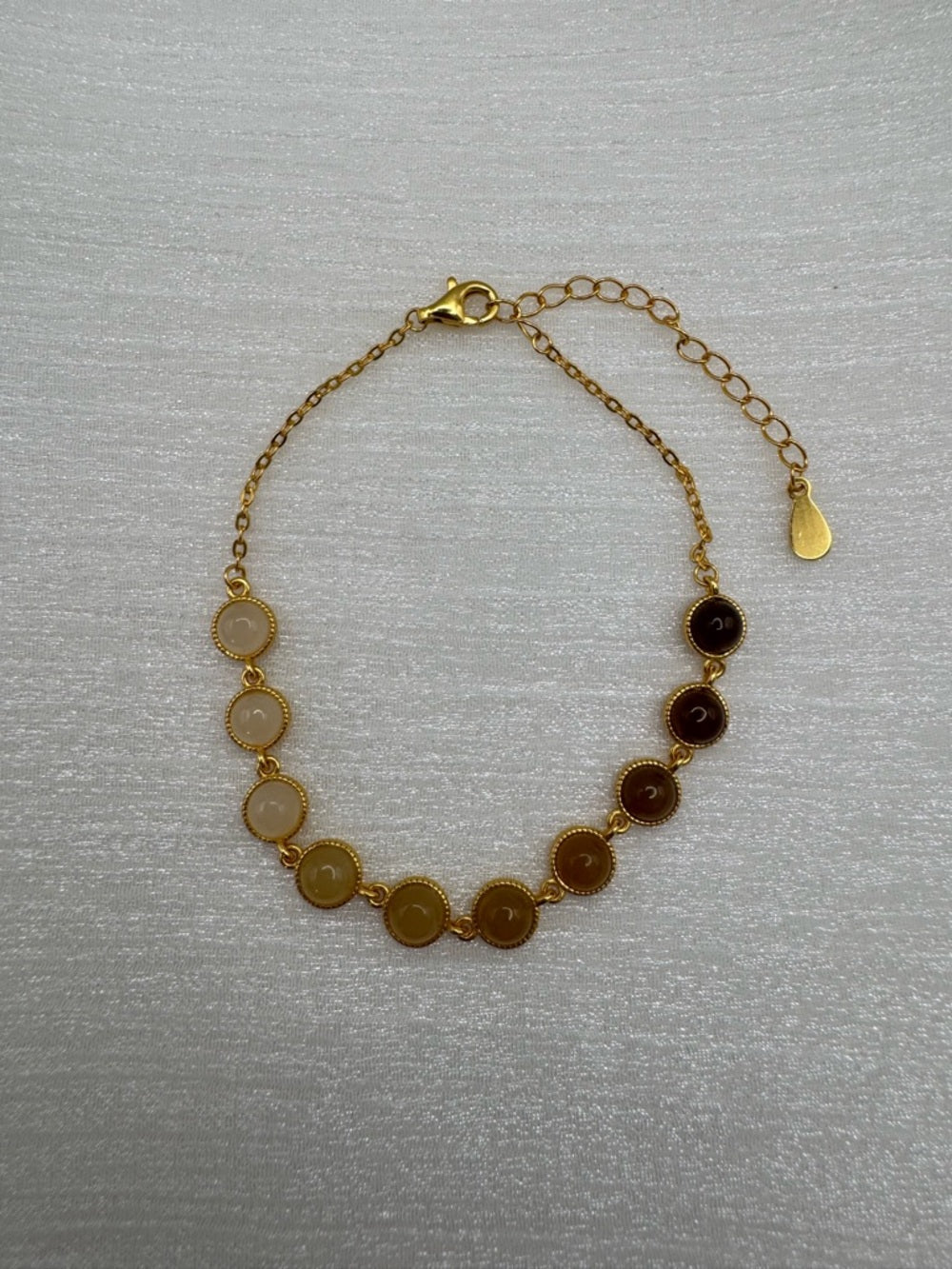 #B15 Honey Jade Bracelet (S925)