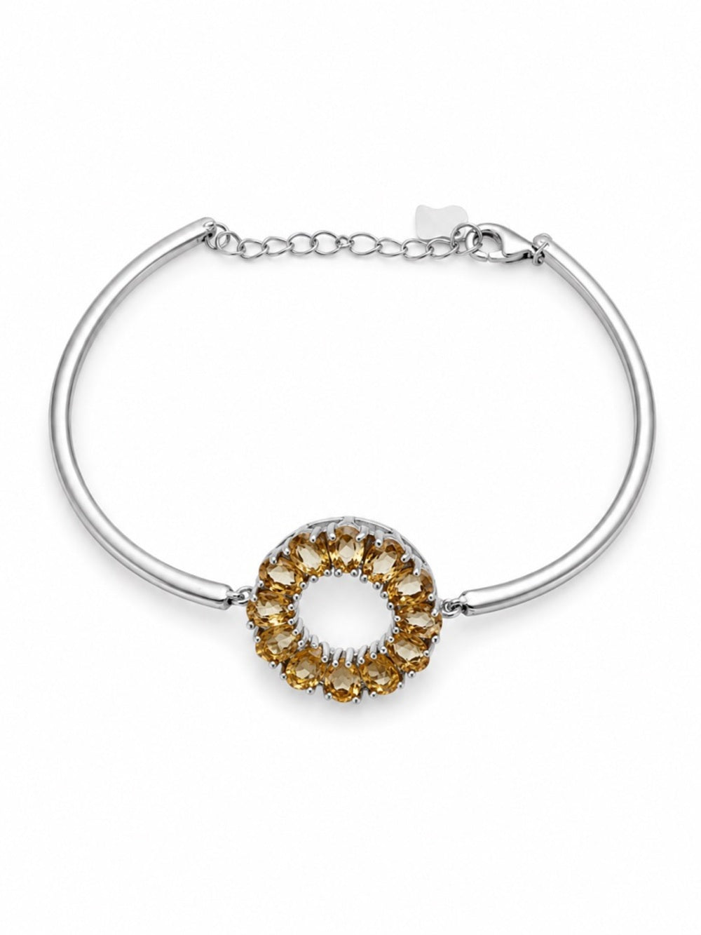 #B28 Golden Halo Citrine Bracelet (S925)