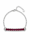 #B30 Ruby Bar Bracelet (S925)