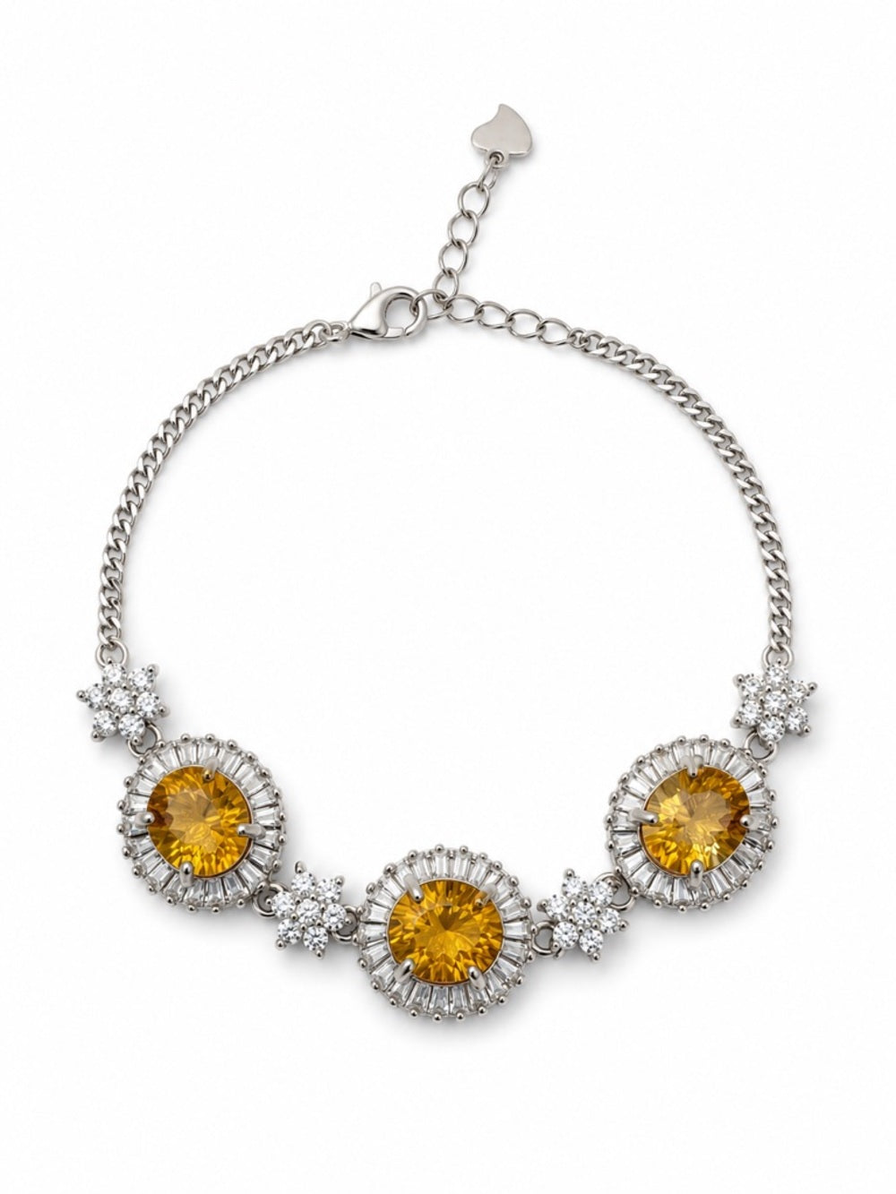 #B38 Citrine Goddess Bracelet (S925)