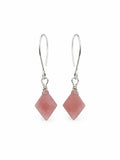 HK0063 Brazilian Guava Quartz Hook Earrings