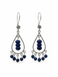 HK0087 Lapis Hook Earrings