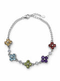 #B46 Mixed Gemstone Garden Bracelet (S925)