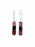 HK0090 Triple Tourmaline Hook Earrings