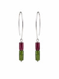 HP0090 Tourmaline Hoop Earrings (S925)
