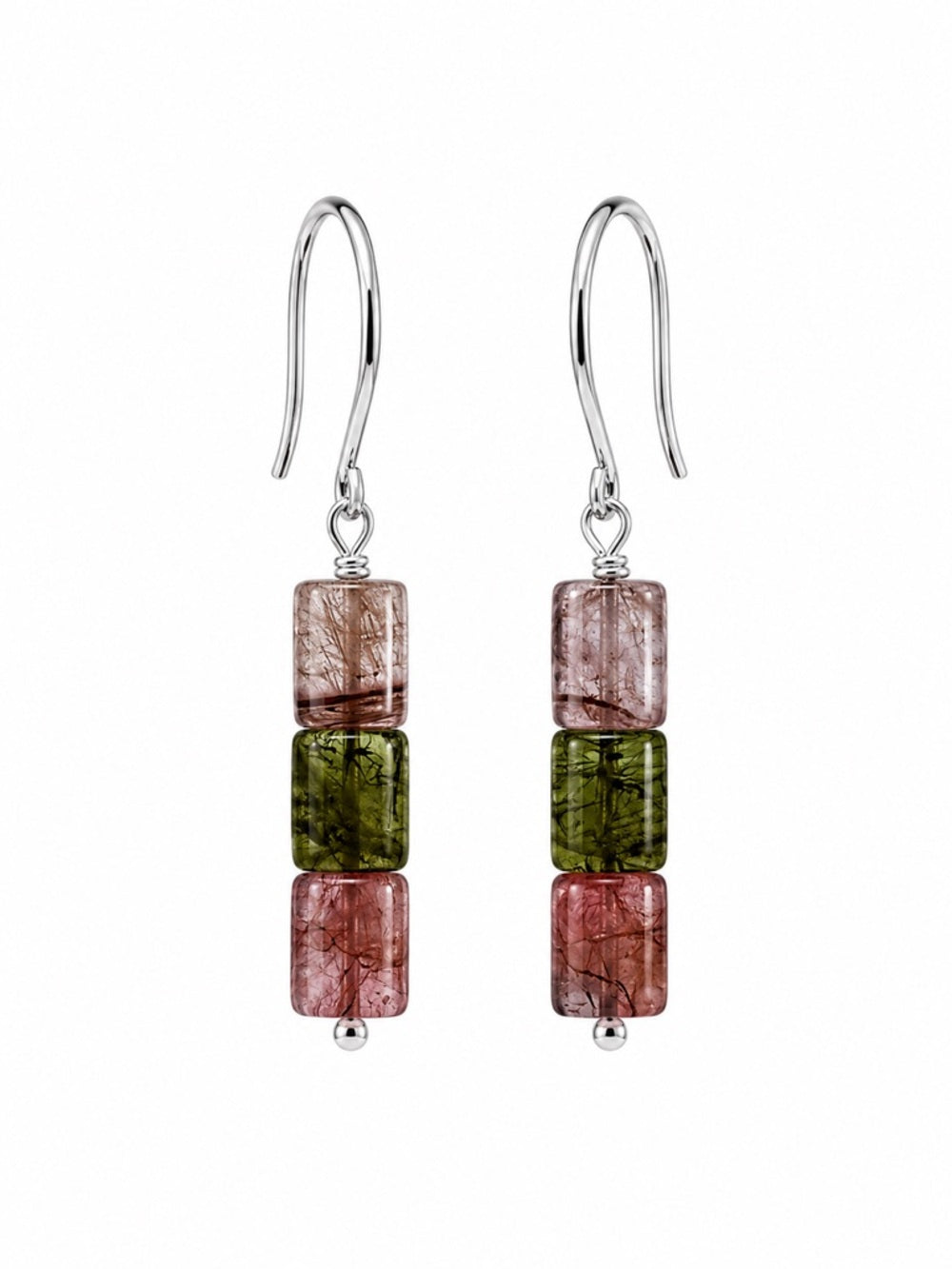 HK0090 Tourmaline Hook Earrings (S925)