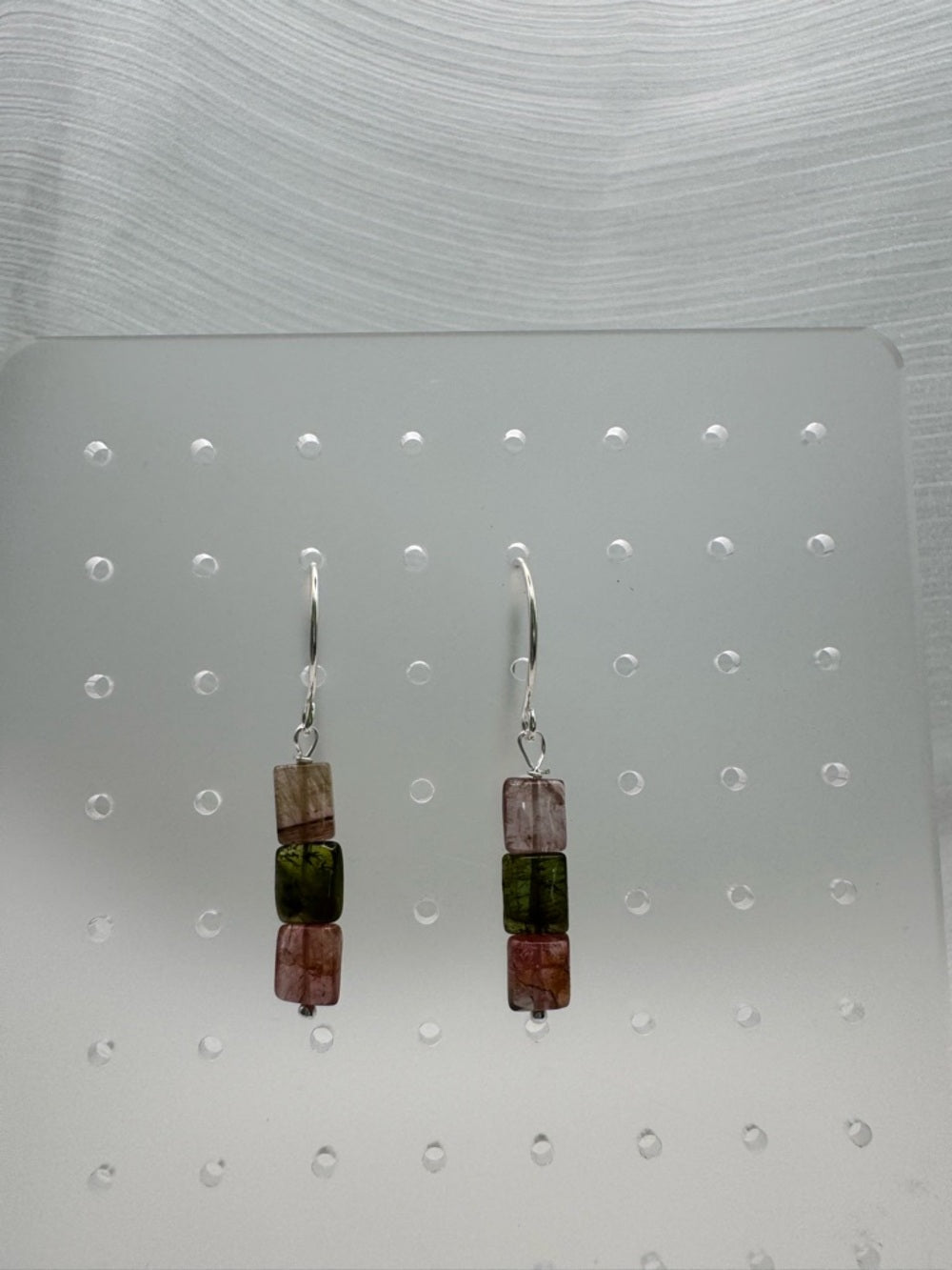 HK0090 Tourmaline Hook Earrings (S925)