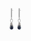 P0020 London Blue Topaz Pushback Earrings (S925)