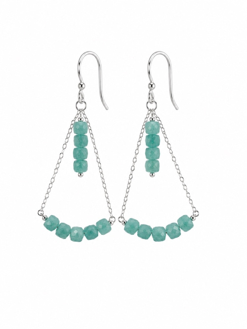 HK0045 Amazonite Swing Earrings (S925)