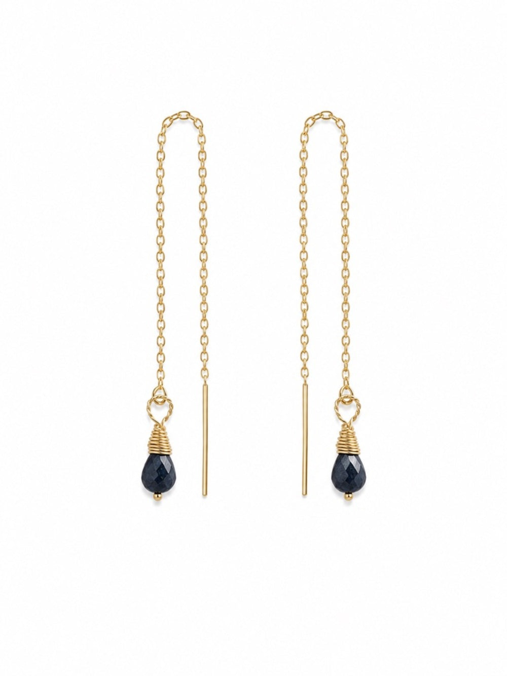 TH0020 Sapphire Gold Threaders