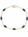 B0030 Kyanite Gold Filled Rondelle Bracelet