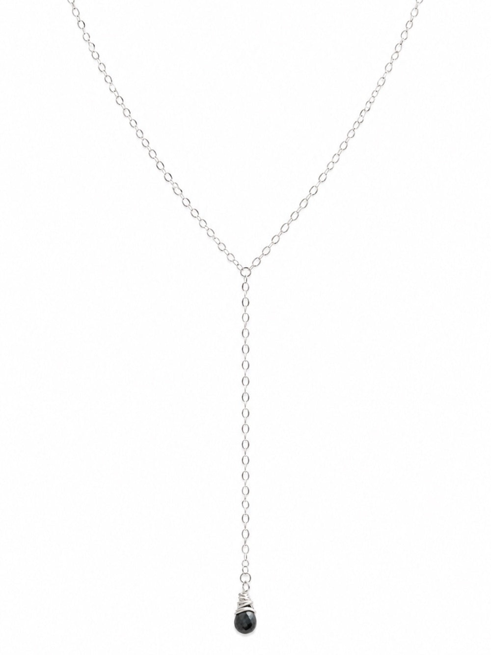 L0013 Sapphire Lariat (S925)