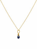 N0036 Sapphire Gold Filled Necklace